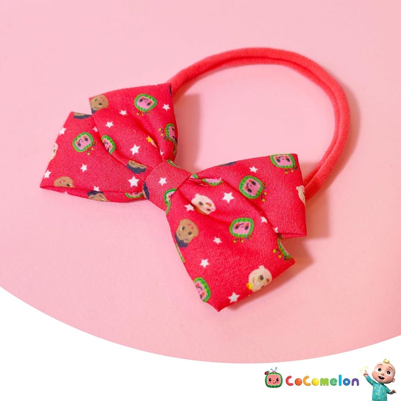 Luv Her Baby Accessories Adorable CocoMelon Baby Headband Bows Soft Elastic Newborn Girl Essentials - Image 3